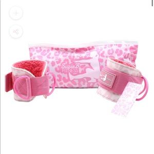 Suzie KB pink leopard ankle straps